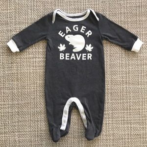 "Eager Beaver" Sleeper (size 3m)